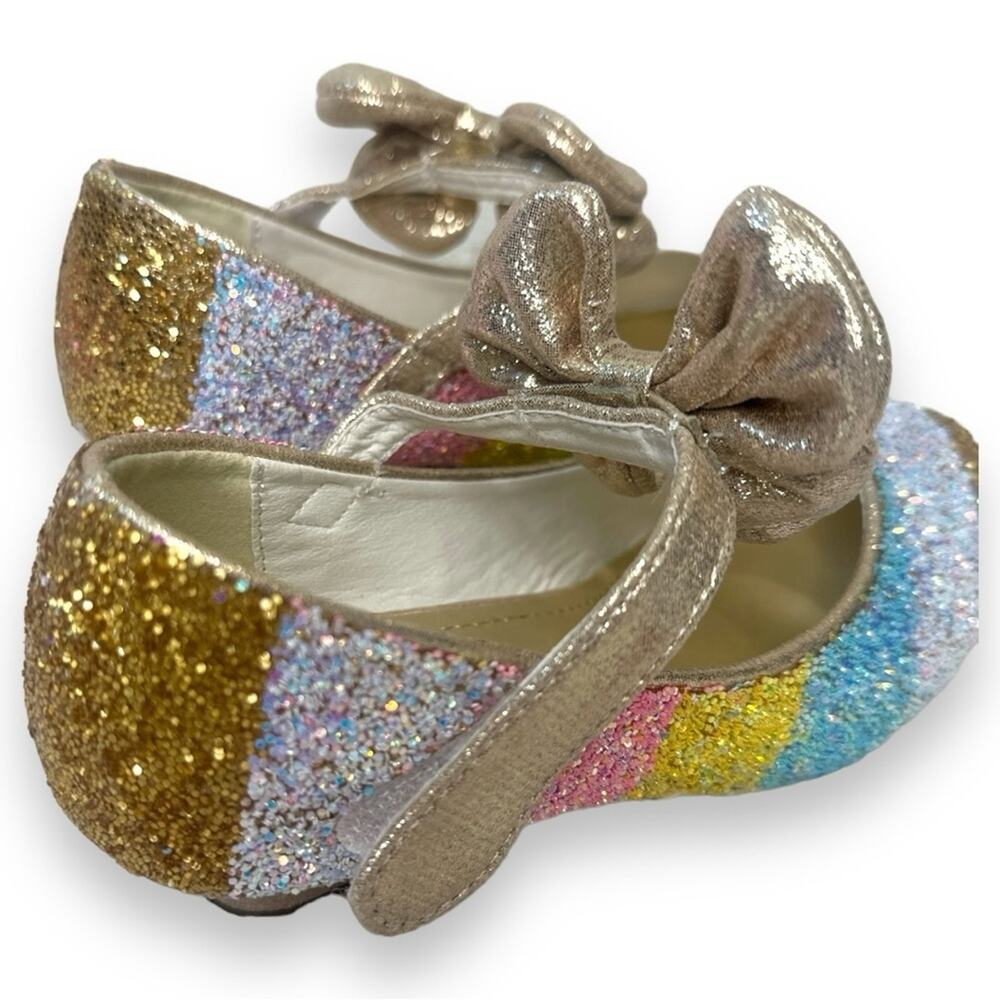 Girls Dress Up Princess Party Sparkle Shoes - Slip On Sparkle Shoes - Size 12k - Picture 4 of 9